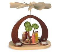 Pirámide De Mesa Con Velas De Té Navidad 1 Piso Colorido (LxBxH): 30x20x32cm