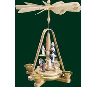 Pirámide de Mesa Engeltreppe Cristo Nacimiento Arte Popular Erzgebirge 16618