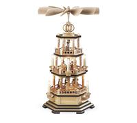 Pirámide De Mesa Historia Sagrada 3 Niveles Natural Con Iluminación Eléctrica