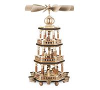 Pirámide De Mesa Historia Sagrada 3 Niveles Natural (LxBxH): 28x30x51cm NUEVO