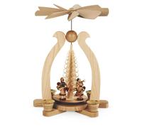Pirámide de Mesa Musikengel 1-stöckig, Natural ( Lxwxh ): 22x15x29cm para Velas