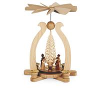 Pirámide De Mesa Pirámide Arco Natividad 1 Piso Natural (LxBxH): 22x15x29cm