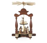 Pirámide De Mesa Velas Navidad Con 2 Platos De 1 Piso (LxBxH): 22x15x32cm