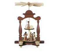 Pirámide De Mesa Velas Navidad Con 2 Platos De 1 Piso (LxBxH): 22x15x32cm