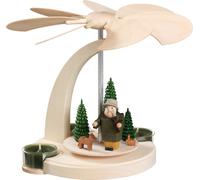 Pirámide de Navidad arco piramidal con motivos del bosque, un piso, 18 cm. de...