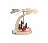 Pirámide de Navidad arco piramidal con motivos del bosque, un piso, 18 cm. de...