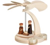 Pirámide de Navidad arco piramidal nacimiento de Cristo, un piso, 25 cm. de a...