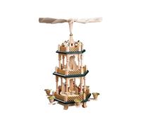 Pirámide de Navidad nacimiento de Cristo, 2 pisos, 40 cm. de al.. RG 16732 nuevo