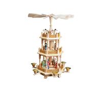 Pirámide de Navidad nacimiento de Cristo, 2 pisos, 40 cm. de alto, orginal de...