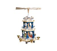 Pirámide de Navidad nacimiento de Cristo, 2 pisos, 40 cm. de alto, orginal de...