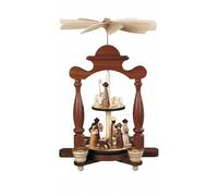 Pirámide de navidad nacimiento de Cristo, 2 platos, un piso, 30 cm. de alto, ...