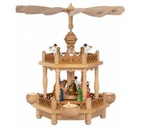 Pirámide de Navidad nacimiento de Cristo con una casa, tres pisos, 35 cm de a...