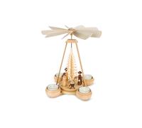 Pirámide de navidad nacimiento de Cristo, un piso, 24 cm. de al.. MU 10124 nuevo