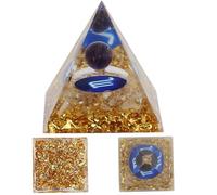 Pirámide de Orgón de Cristal para 12 Signos del Zodíaco, Pirámide de Energía de Chakra de 5cm, Cuarzo de Cristal Curación Chakra Reiki Meditación, Regalo de Decoración del Hogar (Escorpio)