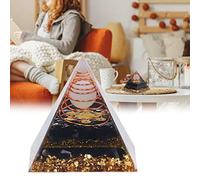 Pirámide de Orgone, Opción de Regalo Pegamento de Cristal Pirámide de Piedra de Poder de Equilibrio Positivo para Meditación para Oficina para Yoga