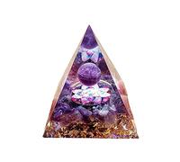 Pirámide de orgonita de cristal, pirámide de orgonita, pirámide de Reiki, pirámide de amatista, pirámide positiva, Chakra Natural, cristales de meditación, decoración del hogar, 6cm