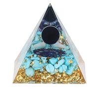 Pirámide de Orgonita, Equilibra la Energía del Cuerpo Bellamente Hecha a Mano Cristal Chakra Pirámide Energía Curación Única para Yoga para la Decoración de la Oficina en el Hogar