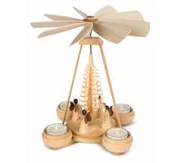 Pirámide De Vela Ángel De 1 Piso Natural Para 4 Velas