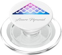 Pirámide del Louvre - Museo París - Pirámide de cristal PopSockets PopGrip para MagSafe