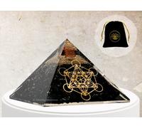 Piramide di Orgone Cristallo di Shungite, Cubo di Metatron Orgonite Piramide di Orgonite per la decorazione di protezione energetica