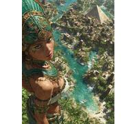 PiráMide Diamond Painting, 5D Diamond Painting Adultos Mujer, DIY Kit Manualidades Adultos, 5D Punto de Cruz Cuadro Diamante, DIY Pintura de Diamante Kits, Home Decoration, Regalo, 90x120cm P-3175