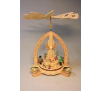 Pirámide en el Bosque Altura 27cm Nuevo de Mesa Holzpyramide Navideña
