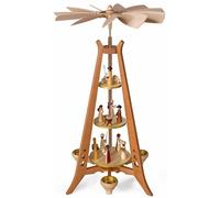 Pirámide En Mid-Century Moderno Estilo, de Cristo Nacimiento, Natural Bxhxt