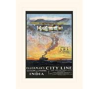 Pirámide Internacional Glasgow y Liverpool a India-Mounted impresión Memorabilia 30 x 40 cm, Papel, Multicolor, 30 x 40 x 1,3 cm