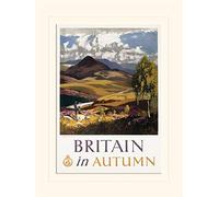 Pirámide Internacional Gran Bretaña en Autumn-Mounted impresión Memorabilia 30 x 40 cm, Papel, Multicolor, 30 x 40 x 1,3 cm