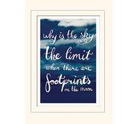 Pirámide Internacional por qué es el Cielo el Limit-Mounted impresión Memorabilia 30 x 40 cm, Papel, Multicolor, 30 x 40 x 1,3 cm