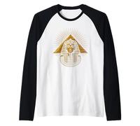 Pirámide King Tut Vintage Tutankamón Pirámides De Giza Camiseta Manga Raglan