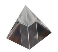 Pirámide Óptica de Vidrio de 60mm, Vidrio Plata para Prisma | 1 Pieza, Refracta la Luz y Forma Arco Iris, Uso en Experimento Óptico E Instrumentos
