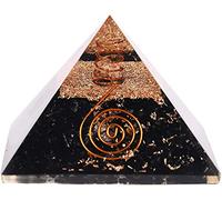Pirámide Orgonita Turmalina 9x9cm Transforma Energía Negativa a Positiva Orgonite Piedra Mineral
