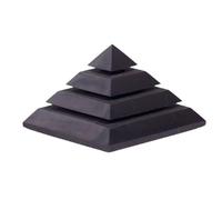 Piramide Sakkara 10 cm Piedra Shungit Pulida Reiki Shungita Neutraliza Campos Electromagnéticos Shungite Figura Decorativa Hogar
