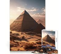 Pirámides al Atardecer de Giza para Adultos Rompecabezas de 1000 Piezas Juguete Que desafía la Mente Escape Tranquilo Pieza de colección de Arte de Corte de Calidad (50x75cm)
