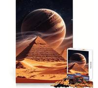 Pirámides bajo Cielo alienígena, Rompecabezas de 1000 Piezas para Adultos Mejora la Memoria Divertido Bordes precisos Regalo de Temporada (38x52cm)