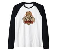 Pirámides de Teotihuacan México Camiseta Manga Raglan