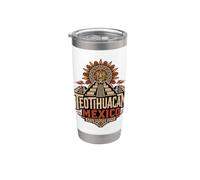 Pirámides de Teotihuacan México Vaso térmico de acero inoxidable de doble pared