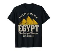 Pirámides del Antiguo Egipto Historia Faraón Vintage Arqueología Camiseta