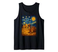 Pirámides Desierto Fantasía Pintura Obra De Arte Camello Egipcio Camiseta sin Mangas