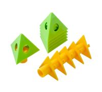 Pirámides para Pintura y Trabajos de Madera | 6 Piezas Tripode Triangular de Carpinteria | Minitripodes de Conos para Soportar y Verter Pintura sobre Lienzos | para Acabado de Madera de Puertas de