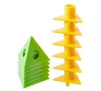 Pirámides para Pintura y Trabajos de Madera - Trípode De 6 Piezas Para Lienzos - Minitripodes de Conos para Soportar y Verter Pintura sobre Lienzos - para Arte, Artesanías, Hogar, Puerta, Gabinete, Se