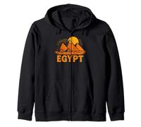 Pirámides Retro de Giza, símbolo Egipcio, Viaje, Egipto Sudadera con Capucha