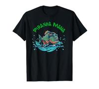 Piranha Mama Swim Team Feroz Diseño competitivo Camiseta gráfica económica