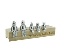Pirantin 20th Aniversary Idea - 20 Years We Made A Family Metal Ornament - Choose Your Family Combination (3 Children)