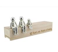 Pirantin Idea de 10 aniversario - 10 años hicimos una familia 100% lata - Elige tu regalo de combinación familiar (1 niño)