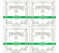 Pirastro Chromcor 1/2 - 3/4 Calibre - Juego de cuerdas para violín - Tamaño Mediano con extremo de bola e