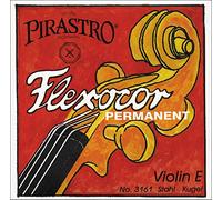 Pirastro Flexocor - Juego de cuerdas para violín 4/4, calibre medio, hechas a mano, cuerdas de acero sintéticas, accesorio de repuesto para profesionales/estudiantes y todos los músicos de violín