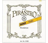 Pirastro Wondertone Gold Label - Juego de cuerdas para violín con extremo de bola e cadena - 4/4 tamaño - de calibre mediano
