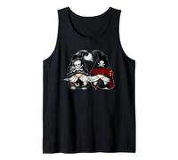 Pirat Gnomes Couple with Skull Hat Wooden Leg and Hook GNOME Camiseta sin Mangas
